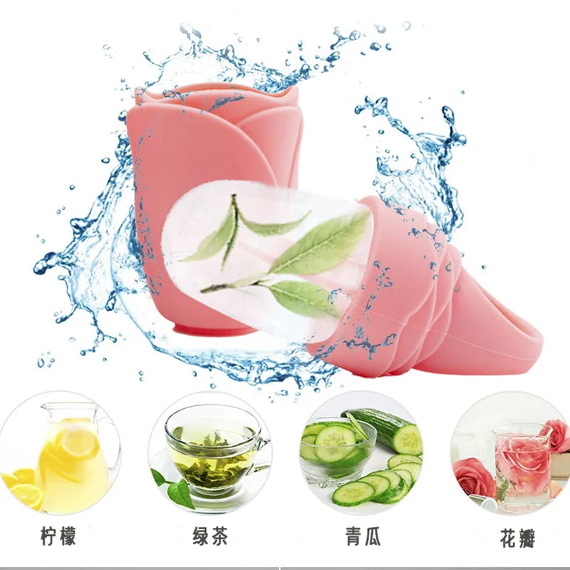Portable Ice Roller for Face Reusable Ice Face Massager for Women Girl Eliminate Facial Puffiness In The Morning Easy To Use