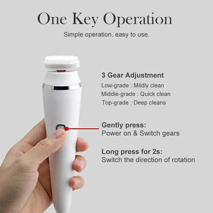 4 in 1 Electric Facial Cleansing Brush Face Cleaner Personal Care Acne Facial Massager Skin Tightening Machine Beauty Care Tools
