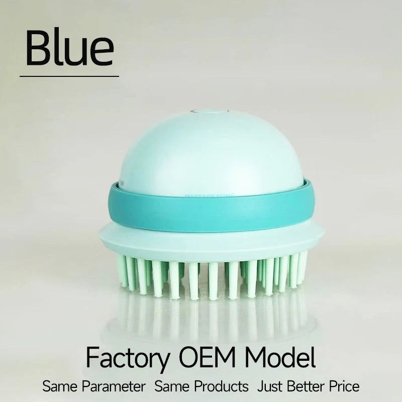 Head Massage Waterproof Electric Shampoo Brush Scalp Massager Dry Massage Brush Vibrate Comb Cleaner Hairdress Tool Hair Brush
