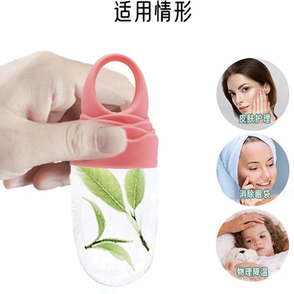 Portable Ice Roller for Face Reusable Ice Face Massager for Women Girl Eliminate Facial Puffiness In The Morning Easy To Use