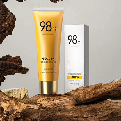 80g Gold Peel Mask Deep Cleansing Tightens Facial Mask Lightens Blackheads Cleanses Pores Tightens Cleans Deep Nose Pores