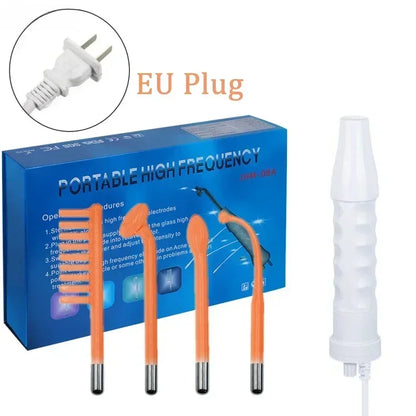 4in1 Facial Beauty Machine High Frequency Electrotherapy Wand Neon Argon Wands Remove wrinkles Rejuvenation Tightening Skin Care