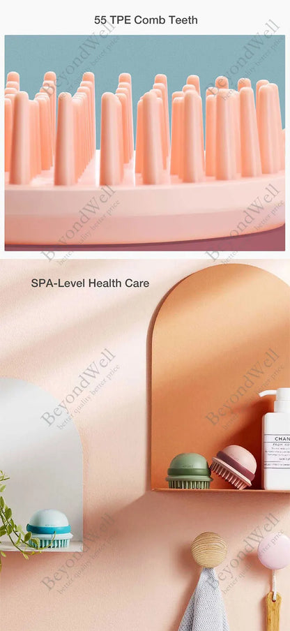 Head Massage Waterproof Electric Shampoo Brush Scalp Massager Dry Massage Brush Vibrate Comb Cleaner Hairdress Tool Hair Brush