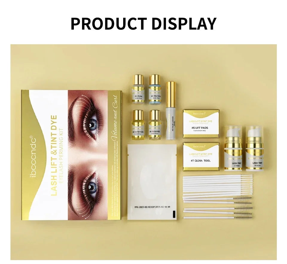 Semi-permanent Brow or Lash Lift And Tint Kit Professional Brow Lamination Eyelash Lifting Perming Lashes Home Use Dye Brow Tool