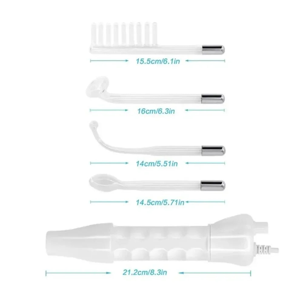 4in1 Facial Beauty Machine High Frequency Electrotherapy Wand Neon Argon Wands Remove wrinkles Rejuvenation Tightening Skin Care