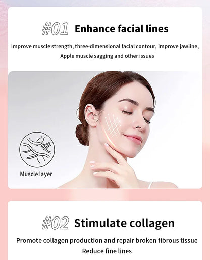 NEW Micro Current Beauty Device Mini Portable Face Lifting Roller Slimming Massager EMS Delicate Contour Firming Facial Care