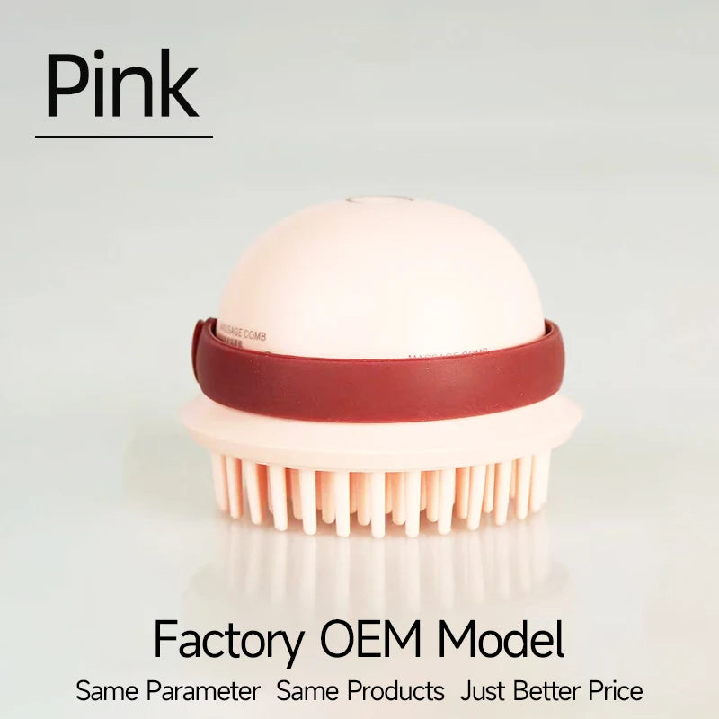 Head Massage Waterproof Electric Shampoo Brush Scalp Massager Dry Massage Brush Vibrate Comb Cleaner Hairdress Tool Hair Brush