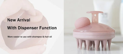 Scalp Brush Massager Sculp Scrubber Brush Wheat Straw Biodegradable Silicone Shampoo Brush Hair Scalp Massager For Hair Growth