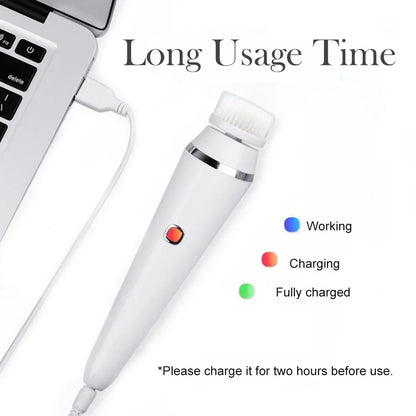 4 in 1 Electric Facial Cleansing Brush Face Cleaner Personal Care Acne Facial Massager Skin Tightening Machine Beauty Care Tools