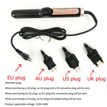 2 In 1 Ceramic Cool Airflow Hair Styler Portable Hair Straightener And Curler 3D Floating Plate Cool Air Styler Flat Iron