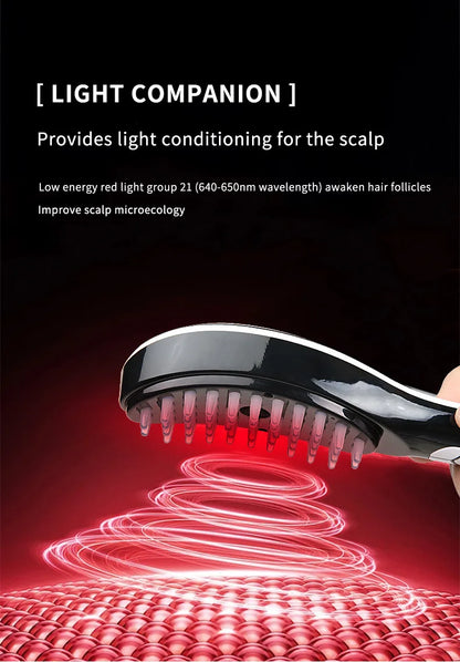 Electric Spray Massage Comb Hair Growth Vibration Head Massager Brush LED Anti Hair Loss Scalp Liquid Medicine Atomizing Comb