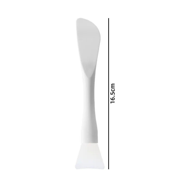 1Pcs Silicone Facial Mask Brush Soft Head with Scraper Integrated Dual-use Mud Film Brush DIY Film Adjusting Beauty Tool Beauty