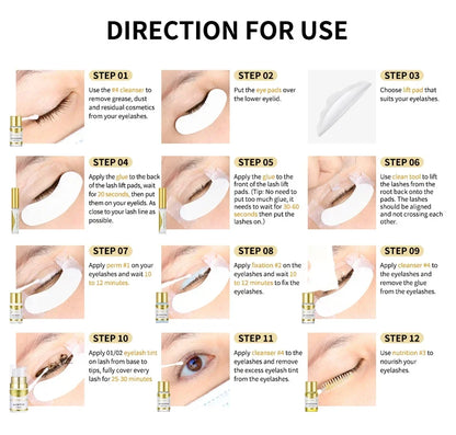 Semi-permanent Brow or Lash Lift And Tint Kit Professional Brow Lamination Eyelash Lifting Perming Lashes Home Use Dye Brow Tool