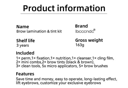 Semi-permanent Brow or Lash Lift And Tint Kit Professional Brow Lamination Eyelash Lifting Perming Lashes Home Use Dye Brow Tool