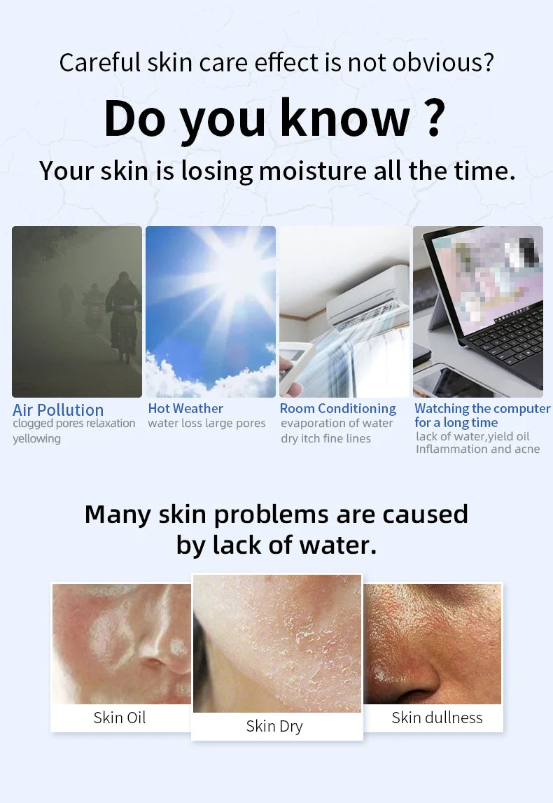 Portable Rechargeable Small Facial Steamer 30ml Mini Humidifier Home Wireless Nano Personal Face Hydrat Sprayer Cool Mist Maker