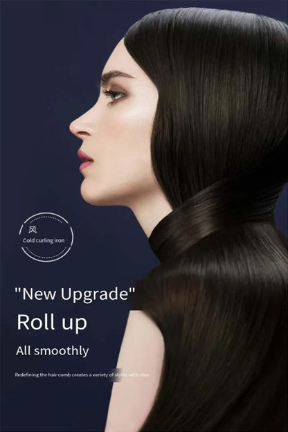 2 In 1 Ceramic Cool Airflow Hair Styler Portable Hair Straightener And Curler 3D Floating Plate Cool Air Styler Flat Iron