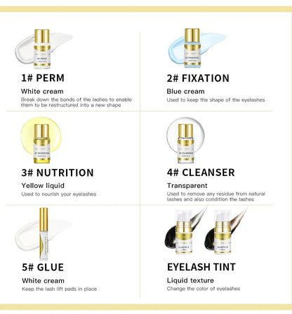 Semi-permanent Brow or Lash Lift And Tint Kit Professional Brow Lamination Eyelash Lifting Perming Lashes Home Use Dye Brow Tool