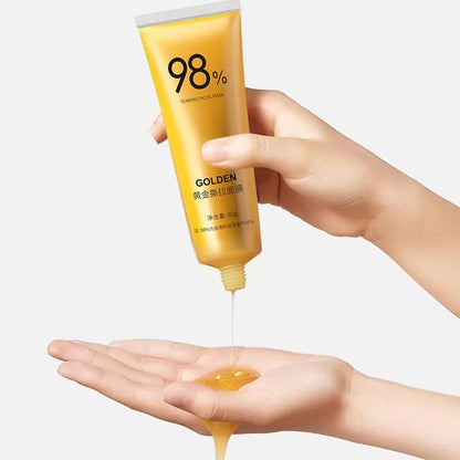 80g Gold Peel Mask Deep Cleansing Tightens Facial Mask Lightens Blackheads Cleanses Pores Tightens Cleans Deep Nose Pores