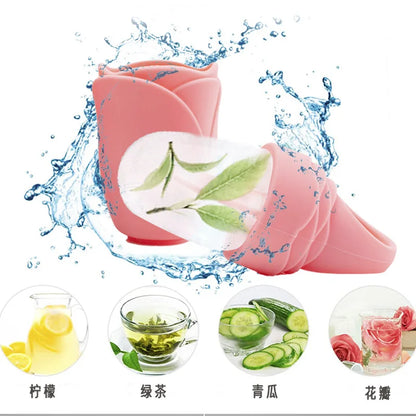 Portable Ice Roller for Face Reusable Ice Face Massager for Women Girl Eliminate Facial Puffiness In The Morning Easy To Use